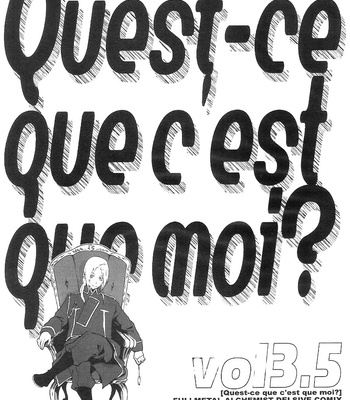[Ninekoks/ Kyuugou] Qu’est-ce que c’est que moi? – Fullmetal Alchemist dj [Eng] – Gay Manga thumbnail 001