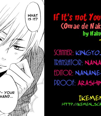 [HAKUTOU Noriko] Omae de Nakya Dame Mitai | If It’s Not You [Eng] – Gay Manga sex 136