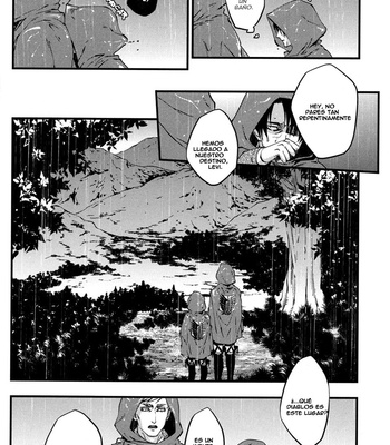 [Skull9 (OKAMOTO K Munesumi)] Amaneku Wataru Yawora Ame – Shingeki no Kyojin dj [Eng/Esp] – Gay Manga sex 32