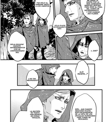 [Skull9 (OKAMOTO K Munesumi)] Amaneku Wataru Yawora Ame – Shingeki no Kyojin dj [Eng/Esp] – Gay Manga sex 33