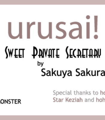 [SAKURA Sakuya] Sweet Private Secretary – Hisho Ikuseichuu dj [Eng] – Gay Manga thumbnail 001