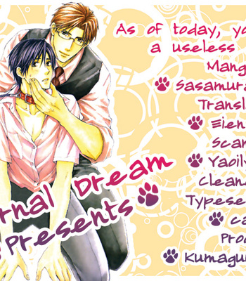 [SASAMURA Gou] Kyou Kara Dame Inu! [Eng] – Gay Manga thumbnail 001