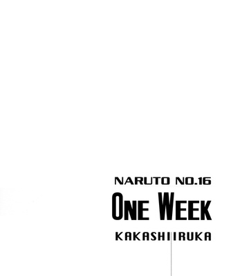 [Retreat/ Honami Majo] One Week (Seven Days) – Naruto dj [Eng] – Gay Manga sex 2
