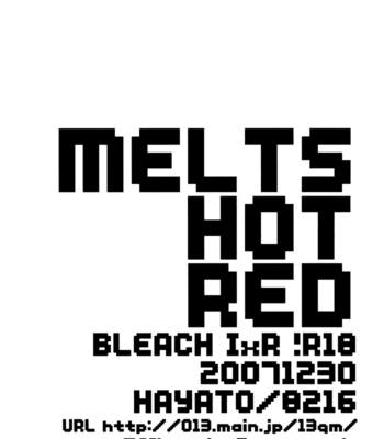 [Hayato/ MITANI Yasuhiro] Melts Hot Red – Bleach dj [Eng] – Gay Manga sex 33