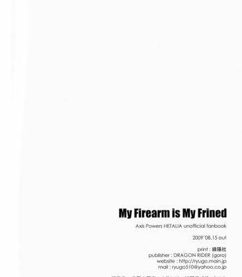 [Dragon Rider] My Firearm is My Friend – Hetalia dj [Eng] – Gay Manga sex 40
