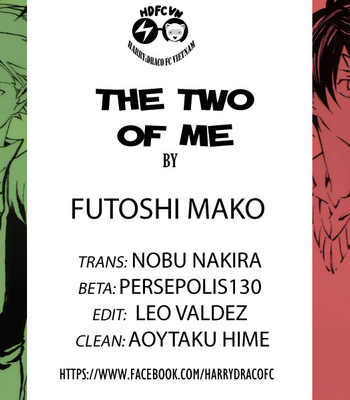 [Kurosusutou/ Mako Futoshi] Harry Potter dj – Futatsu no Watashi #1 [Eng] – Gay Manga thumbnail 001