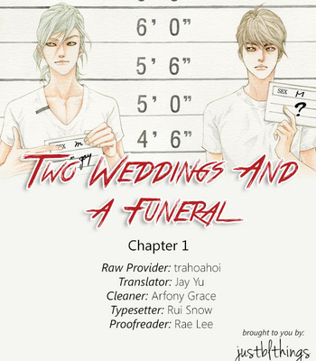 [PARK Hee Jung] Two Weddings and a Funeral (c.1-2) [Eng] – Gay Manga thumbnail 001
