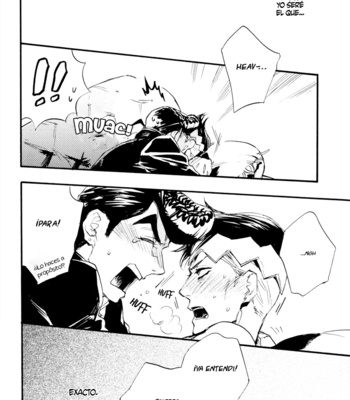 [SUZUKI Tsuta] He Don’t Love Me – JoJo’s Bizarre Adventure dj [Spanish] {Las shippers de duwang} – Gay Manga sex 23