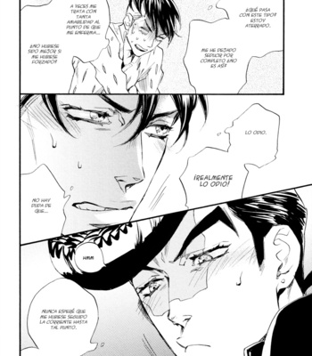 [SUZUKI Tsuta] He Don’t Love Me – JoJo’s Bizarre Adventure dj [Spanish] {Las shippers de duwang} – Gay Manga sex 39