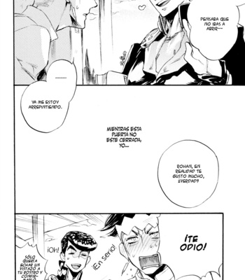 [SUZUKI Tsuta] He Don’t Love Me – JoJo’s Bizarre Adventure dj [Spanish] {Las shippers de duwang} – Gay Manga sex 41