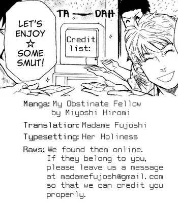 [Hiromi Miyoshi] My Obstinate Fellow [Eng] – Gay Manga sex 2