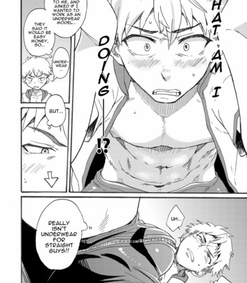 [Eichi Jijou (Takamiya)] Shitagi Model no Doutei Chinpo Kucchaimashita! [Eng] – Gay Manga sex 4