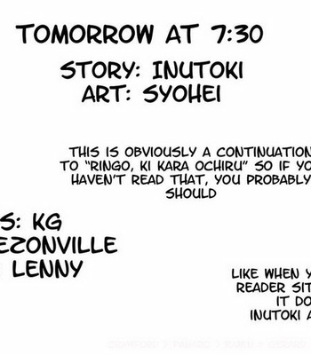 [Syohei / Inutoki] Tomorrow at 7.30 [Eng] – Gay Manga sex 36