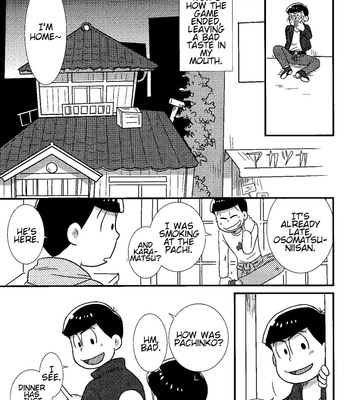 [Kanekashi (Toichi)] Matsuno-ka chōnan no zankokuna asobi – Osomatsu-san dj [Eng] – Gay Manga sex 24