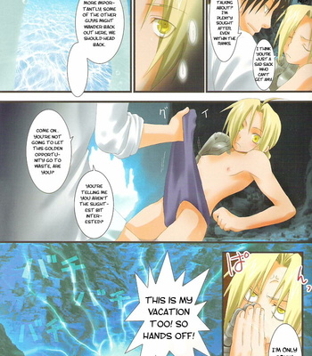 [3×3 Cross] Sun! Surf! Alchemists! – Fullmetal Alchemist dj [Eng] – Gay Manga sex 14