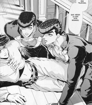 [J-Plum] J×R Nite shikashite hi nari – Jojo’s Bizarre Adventure dj [Spanish] – Gay Manga sex 4