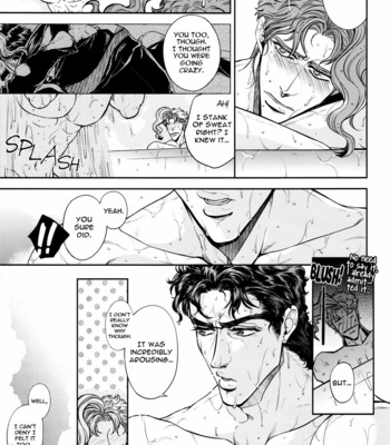 [Nikomi (MIYAMOTO Rin)] Jojo no Kimyou na Bouken dj – Gaman Dekinai Kimi to Boku [Eng] – Gay Manga sex 18