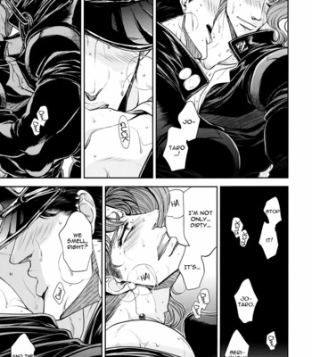 [Nikomi (MIYAMOTO Rin)] Jojo no Kimyou na Bouken dj – Gaman Dekinai Kimi to Boku [Eng] – Gay Manga sex 8