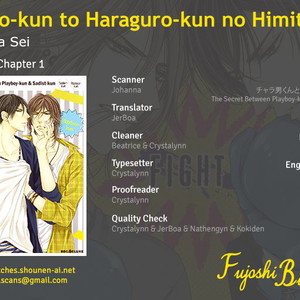 Gay Manga - [TAKENAKA Sei] Charao-kun to Haraguro-kun no Himitsu [Eng] – Gay Manga