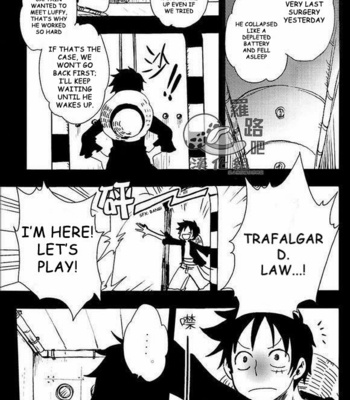 [S+y (Yumiya)] Trafalgar wa Gomugomu no Yume o Miru ka? – One Piece dj [Eng] – Gay Manga sex 2