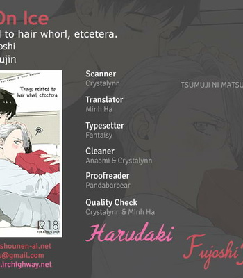 [OJmomo (Yoshi)] Things related to hair whorl, etcetera. – Yuri on Ice dj [Eng][FB+HD] – Gay Manga thumbnail 001