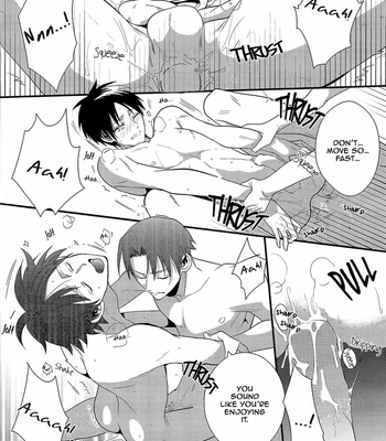 [AKOU Susugu] Shingeki no Kyojin dj – Koyoi Haikyo de Futarikiri [Eng] – Gay Manga sex 18