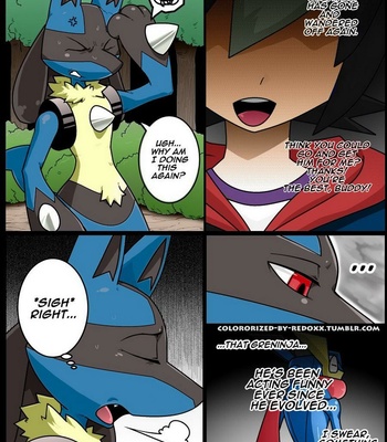 [Kivwolf (colored by ReDoXX)] Tongue tied – Pokémon dj [Eng] – Gay Manga sex 3