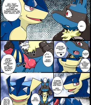 [Kivwolf (colored by ReDoXX)] Tongue tied – Pokémon dj [Eng] – Gay Manga sex 17