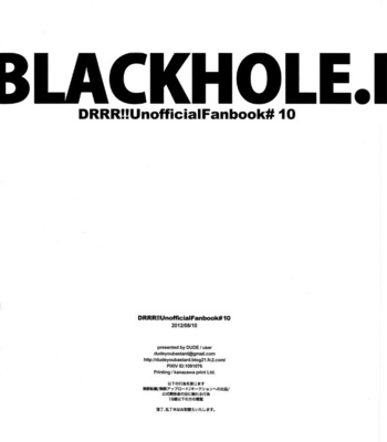 [DUDE (user)] Durarara!! dj – Black Hole 1 [Eng] – Gay Manga sex 29