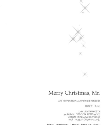 [Dragon Rider] Hetalia dj – Merry Christmas, Mr. [Eng] – Gay Manga sex 41