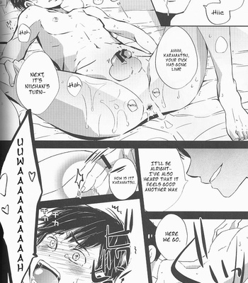 [Double Sample (Nanatorizu)] Osomatsu-san dj – Shijou Saidai no Jihen [Eng] – Gay Manga sex 19