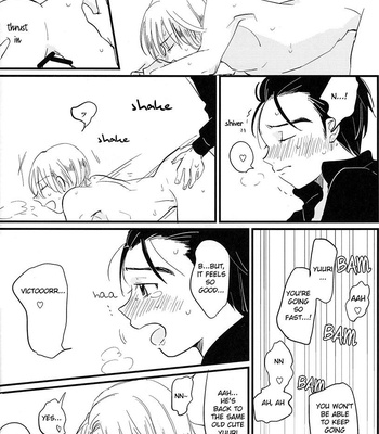 [AAAMOOO (chiyoko)] nee, hontou wa kimochiyokunain desho!? – Yuri!!! on ICE dj [Eng] – Gay Manga sex 28