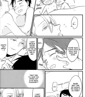 [AAAMOOO (chiyoko)] nee, hontou wa kimochiyokunain desho!? – Yuri!!! on ICE dj [Eng] – Gay Manga sex 40