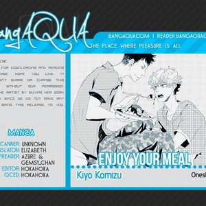 [KOMIZU Kiyo] Enjoy Your Meal [Eng] – Gay Manga sex 2