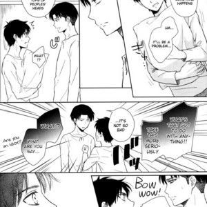 [NIA (Sawa)] Ookiku natta Heichou to Akai Ribbon – Shingeki no Kyojin dj [Eng] – Gay Manga sex 16