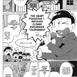 [Frantic/ Shima] Dokitsu Matsuno-darake no gaman taikai – Osomatsu-san dj [Eng] – Gay Manga sex 3