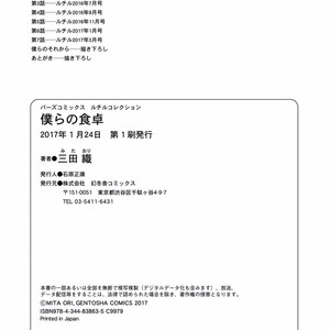 [MITA Ori] Bokura no Shokutaku [JP] – Gay Manga sex 243