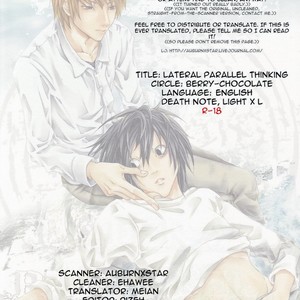 Gay Manga - [Berry-Charlotte (Nakamiya Arata)] Lateral Parallel Thinking – Death Note dj [Eng] – Gay Manga