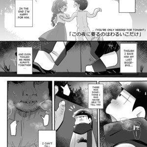 [Nurumayu EX (Yuuma)] Kono yoru ni iru no wa warui ko dake – Osomatsu-san dj [Eng] – Gay Manga sex 2