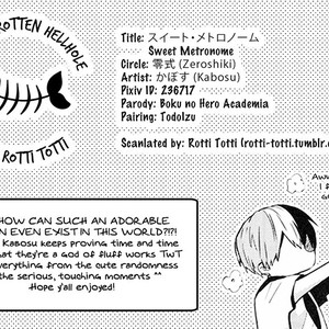 [Zeroshiki/ Kabosu] BnHa dj – Sweet Metronome [Eng] – Gay Manga sex 32