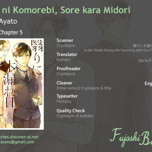 [MIYOSHI Ayato] Kageri ni Komorebi, Sore kara Midori [Eng] – Gay Manga sex 143