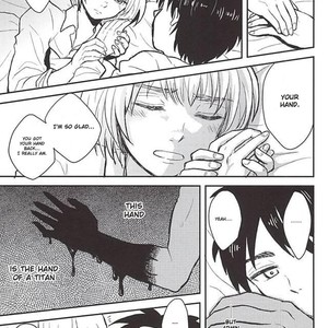 [NUM] Kimi to Hitomi de Miru Sekai – Attack on Titan dj [Eng] {DemonnPrincess} – Gay Manga sex 9