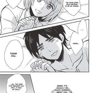 [NUM] Kimi to Hitomi de Miru Sekai – Attack on Titan dj [Eng] {DemonnPrincess} – Gay Manga sex 11