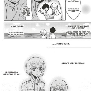 [NUM] Kimi to Hitomi de Miru Sekai – Attack on Titan dj [Eng] {DemonnPrincess} – Gay Manga sex 14