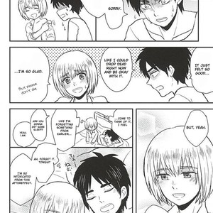 [NUM] Kimi to Hitomi de Miru Sekai – Attack on Titan dj [Eng] {DemonnPrincess} – Gay Manga sex 24