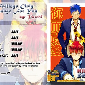 [276 (Yatchi)] My Feelings Only Change For You – Kuroko no Basuke dj [Eng] – Gay Manga sex 25