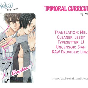 [Honma Pirupa] Immoral Curriculum (update c.5+Extra) [Eng] – Gay Manga thumbnail 001