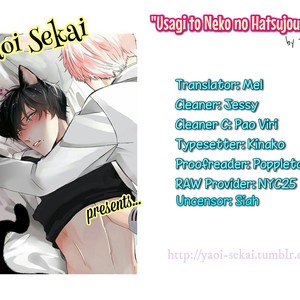 [Tokishiba] Usagi to Neko no Hatsujou Jijou (c.1) [Eng] – Gay Manga sex 2