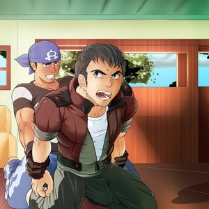 [grelx] Team Aqua Grunts x Norman (Pokémon) – Gay Manga thumbnail 001