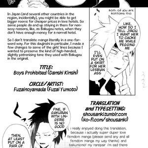 [Fuzainoyamada (Fuzai Yumoto)] Boys Prohibited | Danshi Kinshi – Boku no Hero Academia dj [Eng] – Gay Manga sex 33